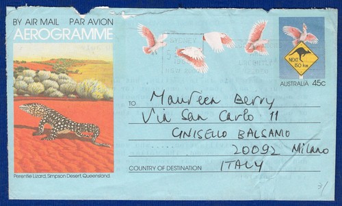 Australia aerogramme 45c - aerogramme,