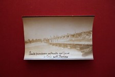 Fotocartolina Originale Ponte Provvisorio Pieris sull'Isonzo Genio Militare WW1