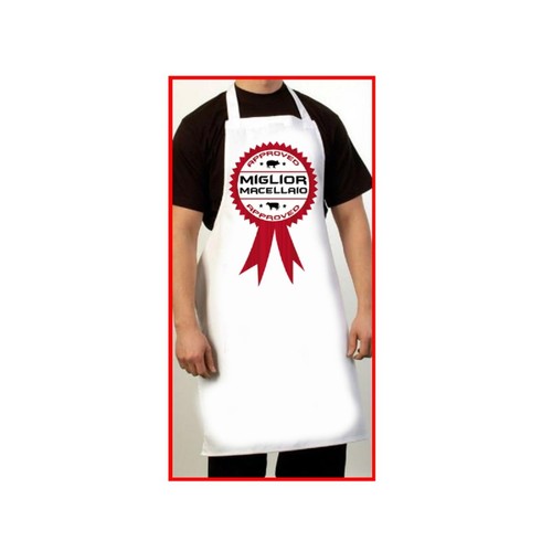 Grembiule bianco cucina con - bianco,