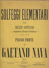 Spartito SOLFEGGI ELEMENTARI