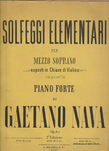 Spartito solfeggi elementari - spartito,