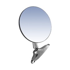 Specchietto Tondo Acciaio Cromato Fissaggio a Vite FIAT 500 AUTO D'EPOCA  