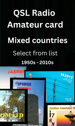 Qsl amateur radio card - qsl,