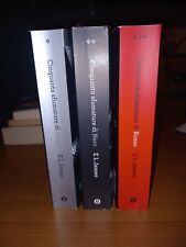 50 SFUMATURE DI GRIGIO ,NERO E ROSSO E L JAMES OSCAR MONDADORI ( 3 VOLUMI)