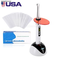 Lampada luce LED polimerizzazione senza fili dentale 1 secondo cura 800 mW/cm²-2200 mW/bastone guida