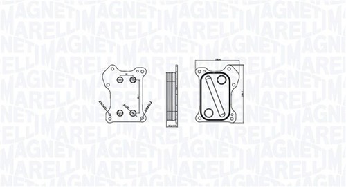Radiatore olio motore magneti - radiatore,