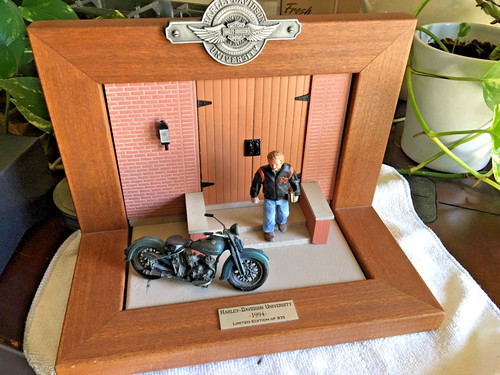 Statua diorama vintage harley - statua/diorama,