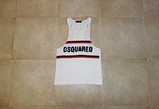 T-shirt Dsquared² Runway CAMPING Canotta Singolo S 74NC055 SS/10 Made in Italy