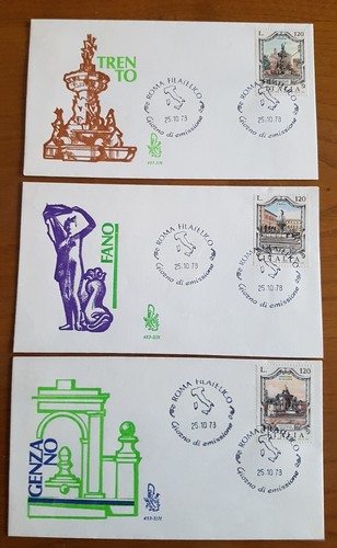 Italia 1978 lotto fdc serie - italia, 3