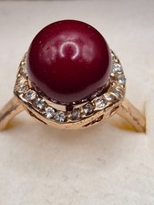 Bague vintage dorée avec