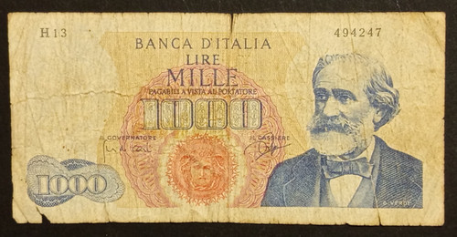 1000 lire 1962 mb - 1000, bb