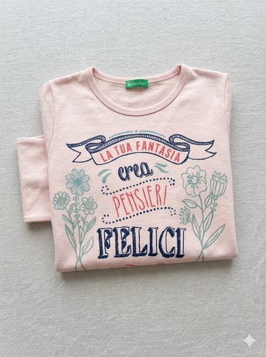 Benetton felpa donna rosa - felpa,