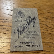 Ottica Porta Fotografia Cartaceo Pietro Sbisà Real Casa Vintage Geodesia Vintage