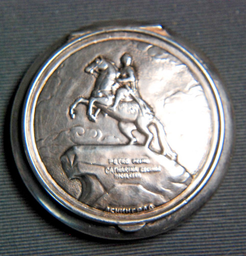 Polveriera russia argento - argento, 875