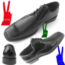 SCARPE UOMO classiche eleganti PER CERIMONIA NERE LUCIDE IN OFFERTA  VV