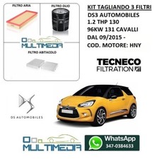KIT TAGLIANDO 3 FILTRI DS3