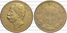 REGNO D'ITALIA - UMBERTO I - 50 LIRE ORO 1884 - RICONIO
