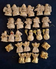 Decorazioni Natalizie Ornamenti Albero Natale In Stoffa Vintage Handmade