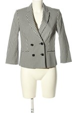 SISLEY Blazer corto Donna Blazer Taglia IT 40 nero-bianco sporco