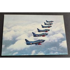 Cartolina Fiat G. 91 della Pattuglia Acrobatica Nazionale