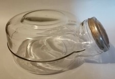 Porta caramelle in vetro, 1930, h cm 15, base cm 29.