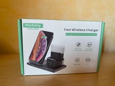 Hoidokly Q660 Caricabatterie wireless 3 in 1 (telefono, smartwatch e cuffie) 