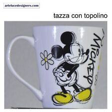 Tazza colazione grande Walt Disney Topolino in ceramica latte cappuccino thè