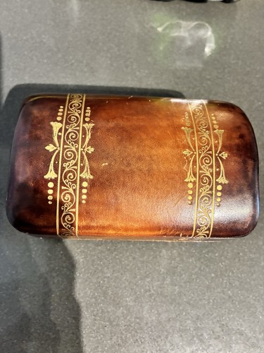 Vtg italian gilt - italian, tooled