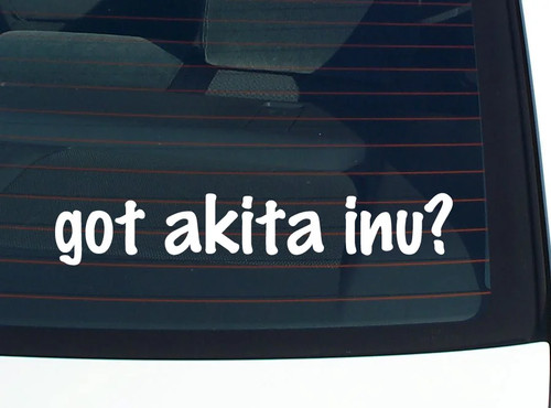 Got akita inu decalcomania - got, inu?