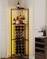 Mobile porta vino angolare con