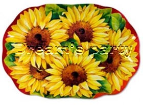 Vassoio rettangolare girasole - vassoio,