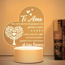 Regalo Anniversario per Lui O Lei, Regali San Valentino - Luce Notturna in Acril