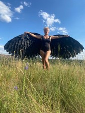 Costume Ali di Angelo Nero