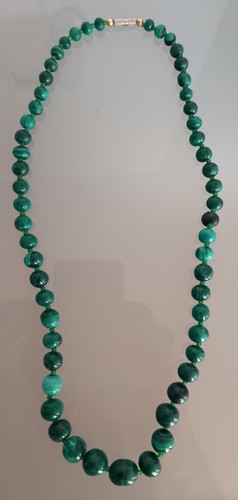 Collana malachite naturale - collana,