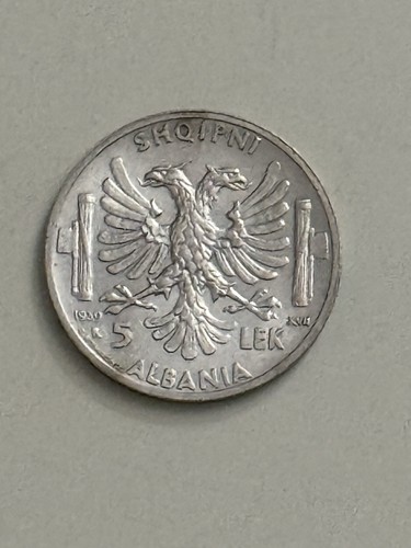 Lek argento 1939 albania - lek,