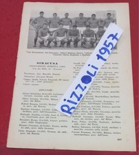 SIRACUSA TREVISO pagina tratta