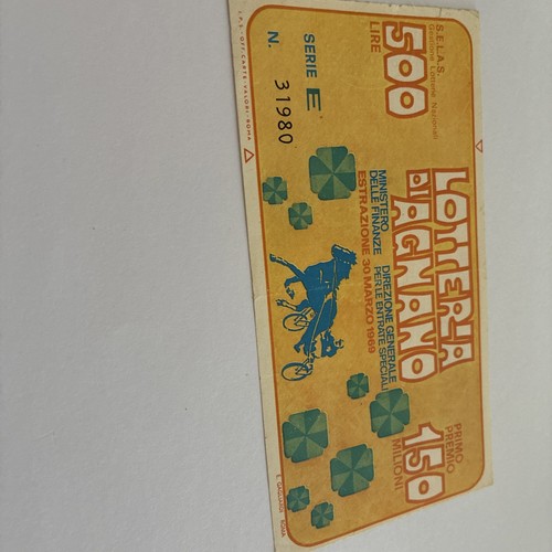 Biglietto lotteria nazionale - biglietto,