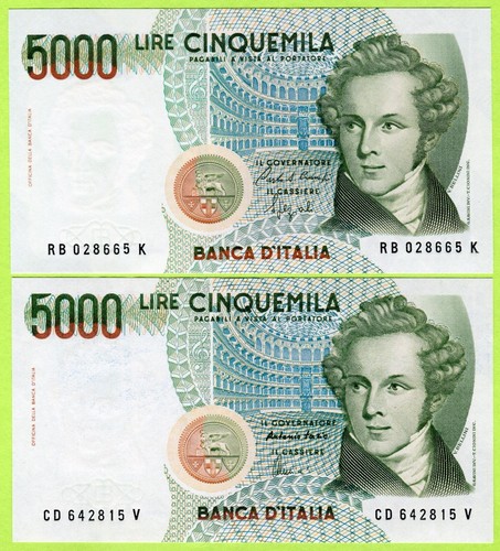 Italy 5000 lire - italy, euro)