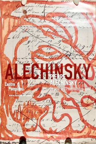 Pierre alechinsky affiche - pierre,