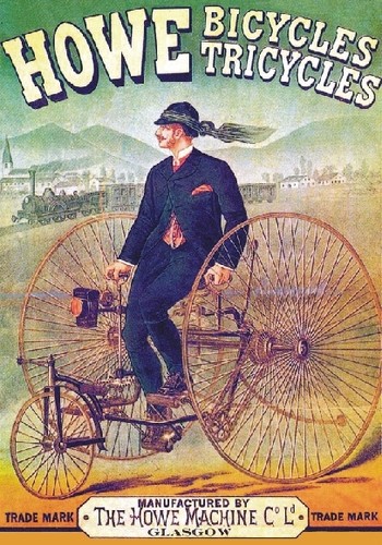 Targa vintage 1890 howe - vintage, "1890