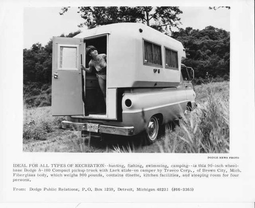 Dodge 100 1966 camper - dodge,