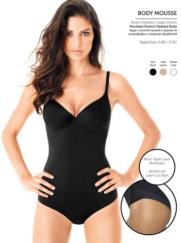 Body imbottito microfibra - body,