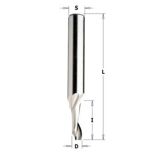 Fresa elicoidale alluminio - , pvc