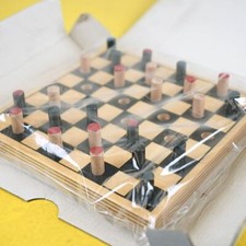 gioco da tavolo dama in legno, mastro geppetto artigiano
