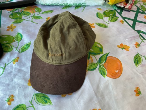 Barbour cap green - and, brown