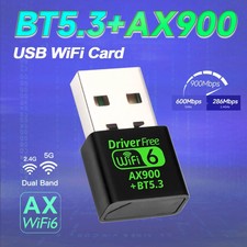 Adattatore USB AX900 Wifi 6 Bluetooth 5.3 Dual Band 2.4/5Ghz Dongle It