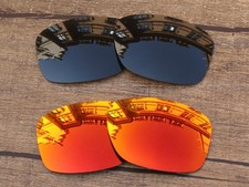 Vonxyz Lenti Polarizzate per Oakley Jupiter Squared OO9135 Nero+Fire-Combo Pack