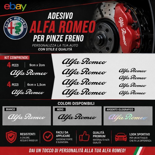 adesivi alfa romeo pinze freno