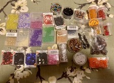 Lotto Materiale Per Bigiotteria Minuterie Perle Perline