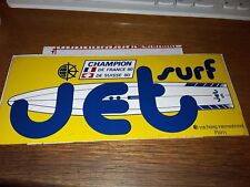 ADESIVO VINTAGE STICKER kleber champion de france 80 de suisse jet surf yachting